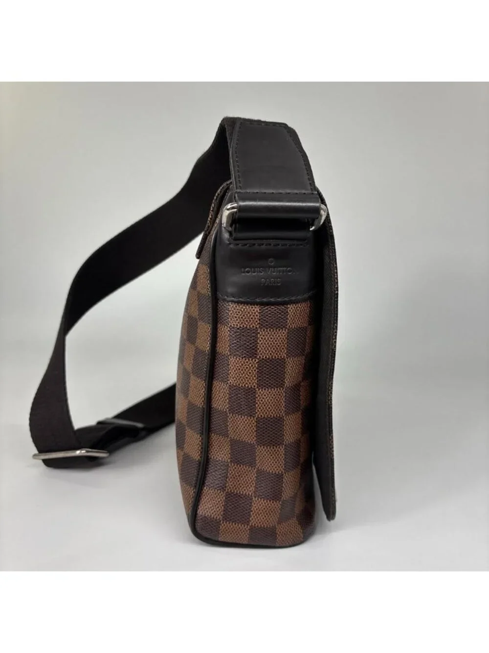 Louis Vuitton Super Damier District PM Shoulder Bag Brown
